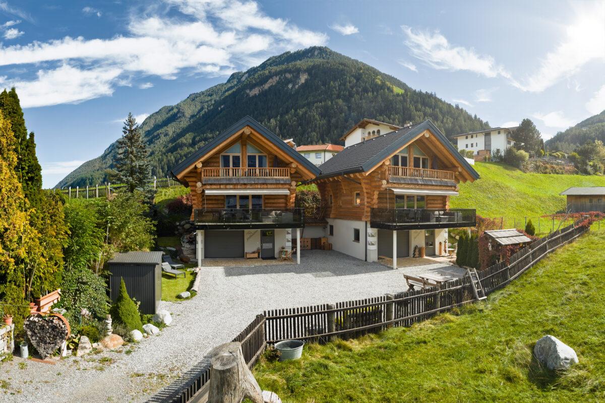 Exterior view of Marco Spiss' sustainable vacation homes