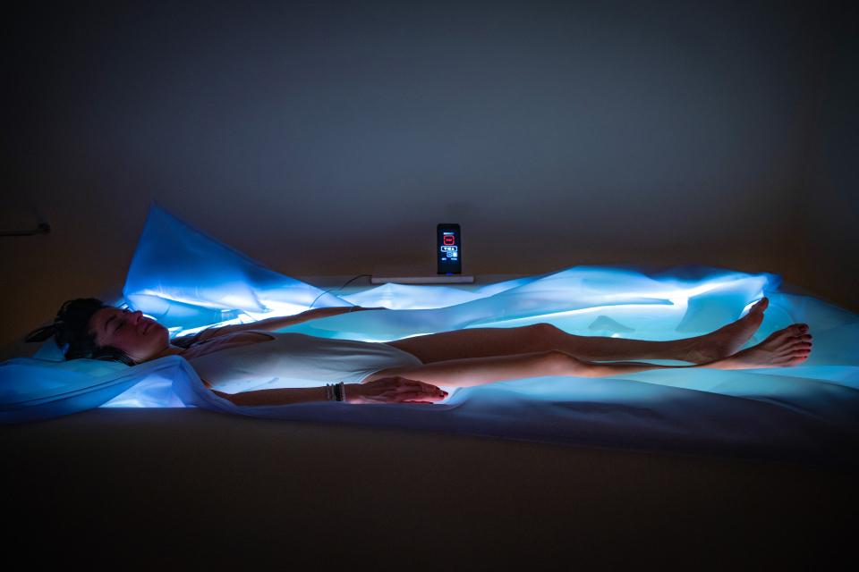 Zero Body Floating Experience at the sustainable Paradiso Pure.Living hotel in the Dolomites